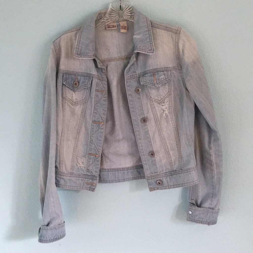 Light wash denim jacket